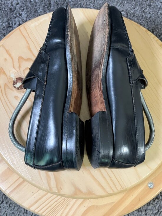 GH Bass Weejuns Penny Loafer Mens Size 8 Extra Wide Leather Burgundy Preppy Shoe main image 9